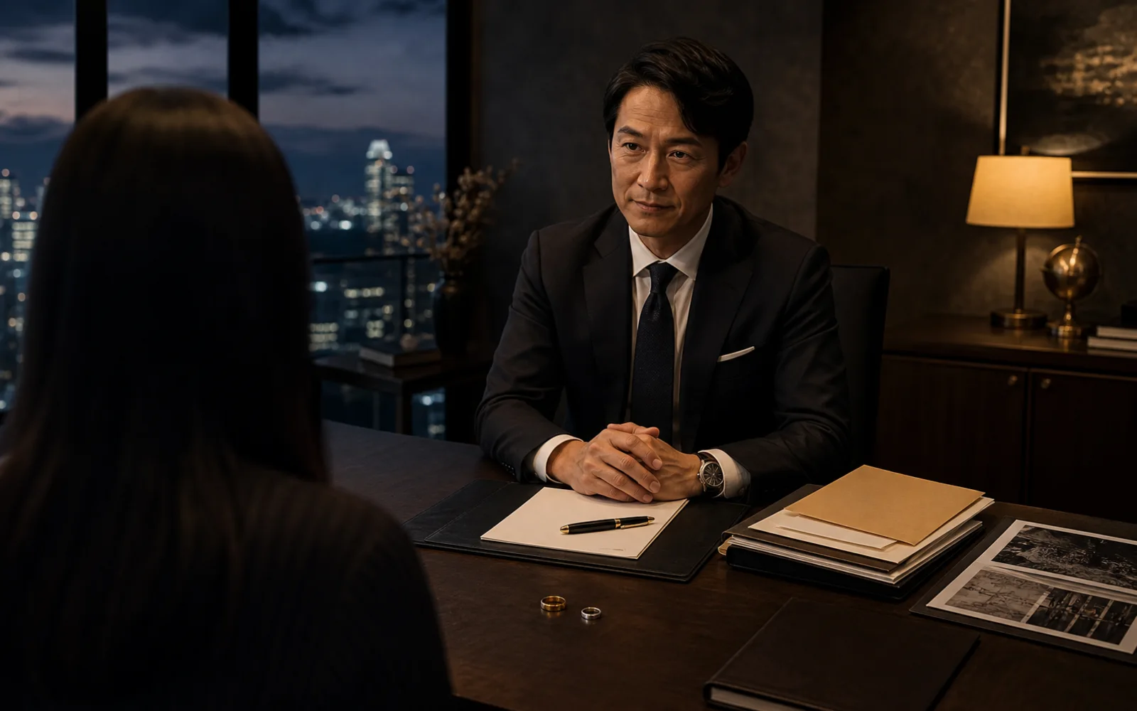 落ち着いた個室で離婚に関する相談を行う様子